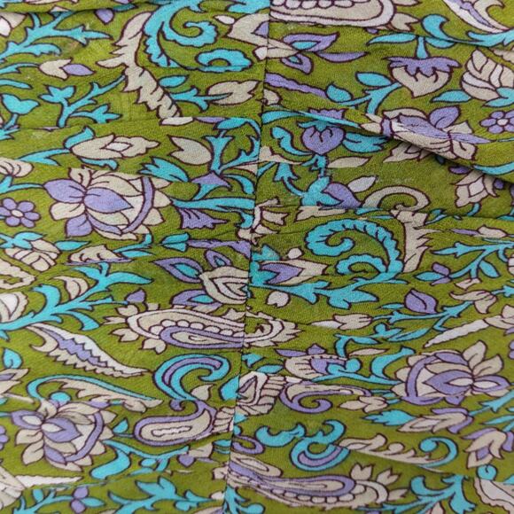 VERONICA BEARD Shala Ruched Paisley Ruffle Dress Size 4 - Picture 15 of 16